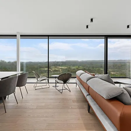 Luxe Penthouse 'ter Elst' Met Duinenzicht - شقة